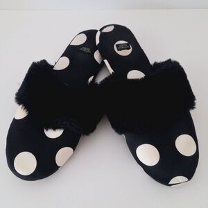 Victoria's Secret polka dot slippers